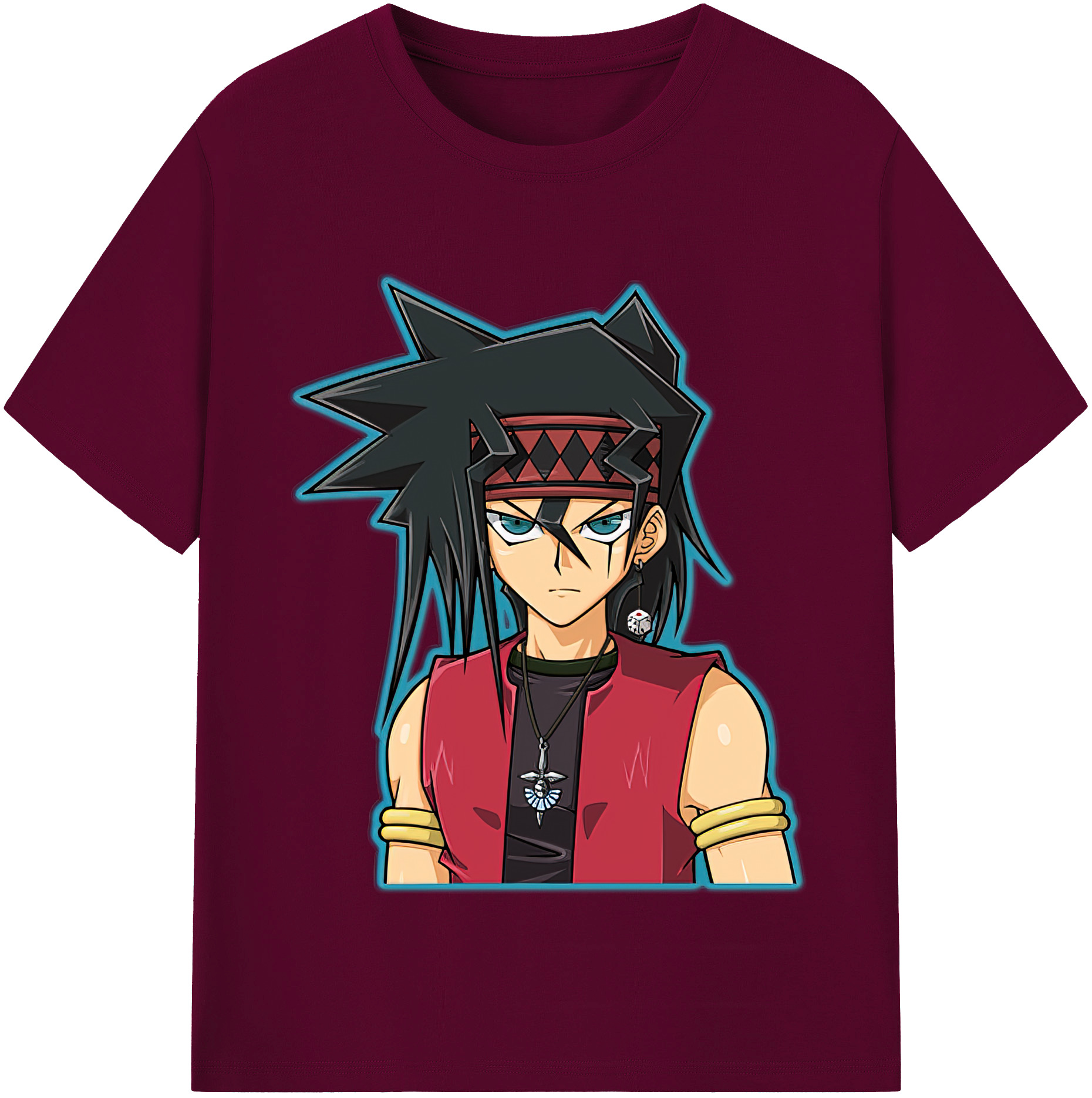 （画像用） 遊☆戯☆王 Yu-Gi-Oh! レディースカジュアルプリントTシャツ（綿100％）